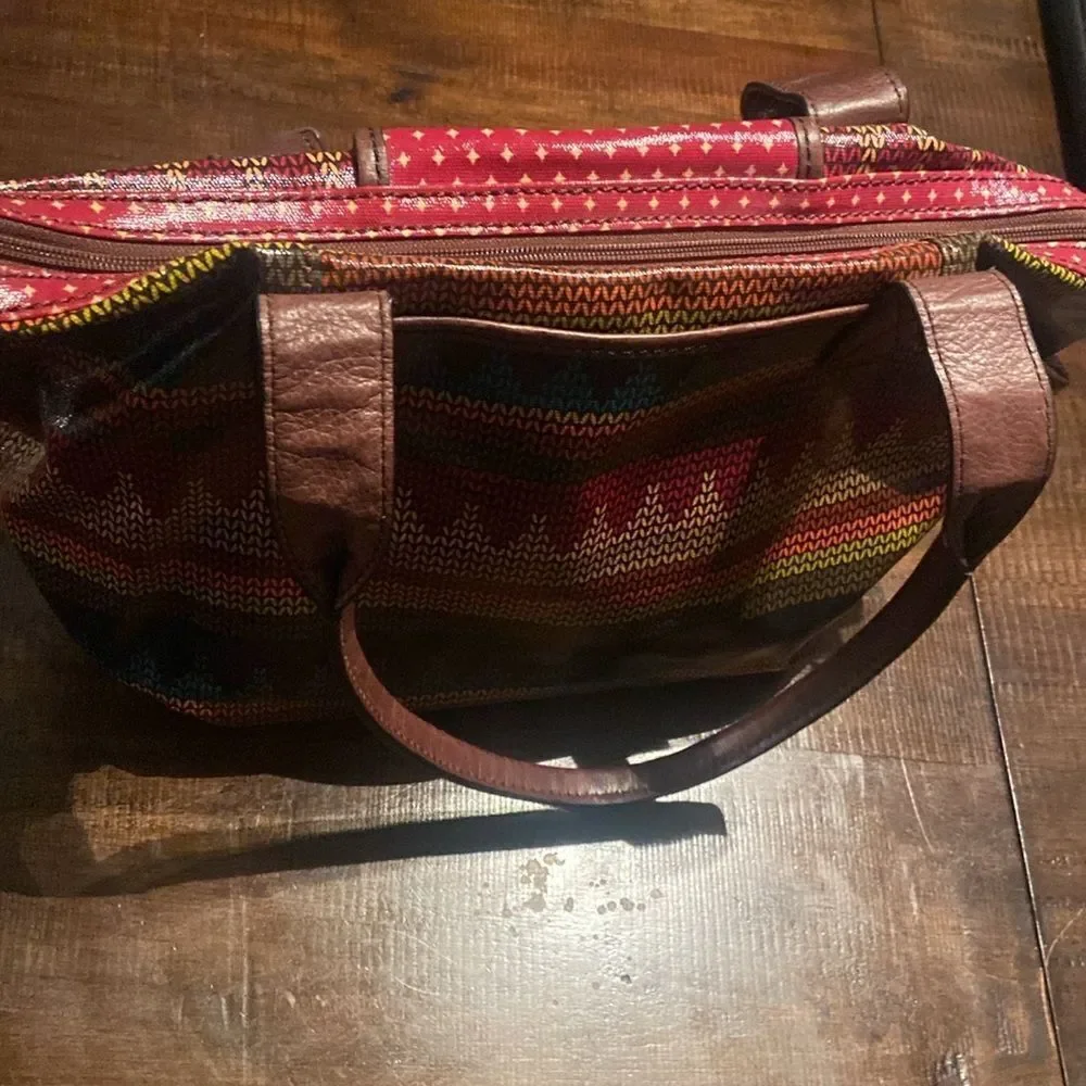 Colorful Patterned Women's Key-per Fossil bag purse - Picture 13 of 15